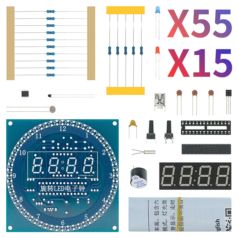 1 шт. DIY вращающийся цифровой светодиодный Дисплей модуль GSM сигнализация