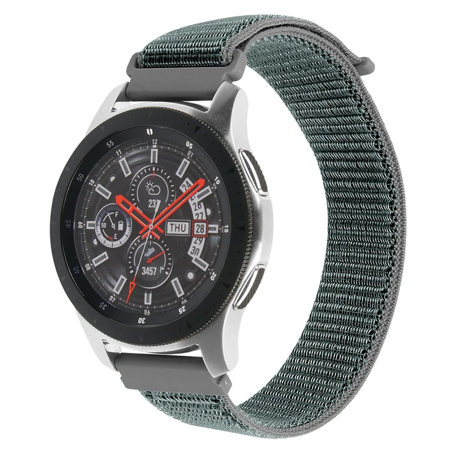 Rock blue Gear s3 Frontier ремешок для samsung galaxy watch 46 мм 22 мм ремешок для часов спортивный тканый нейлоновый холщовый ремешок для часов huawei watch gt ремешок - Цвет ремешка: Rock blue
