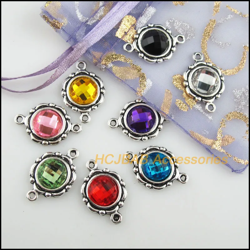 Моды 16 штук новинка платье с цветочным рисунком Подвески тибетский серебристый