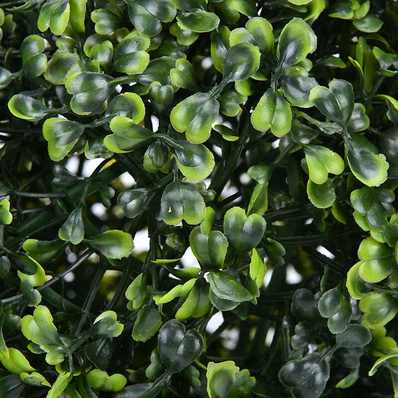 

4 PCS 35cm Plastic Topiary Ball Tree Leaf Effect Ball Hanging Home Garden Decor Faux Boxwood Plant Promotion