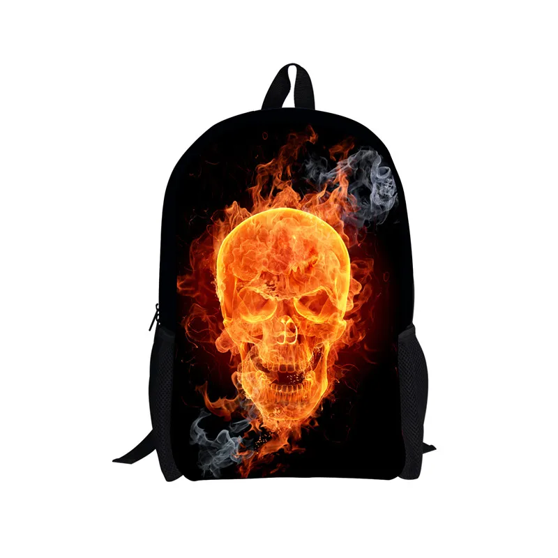Классный рюкзак с рисунком черепа на заказ мужской и женский черепом Azrael детские
