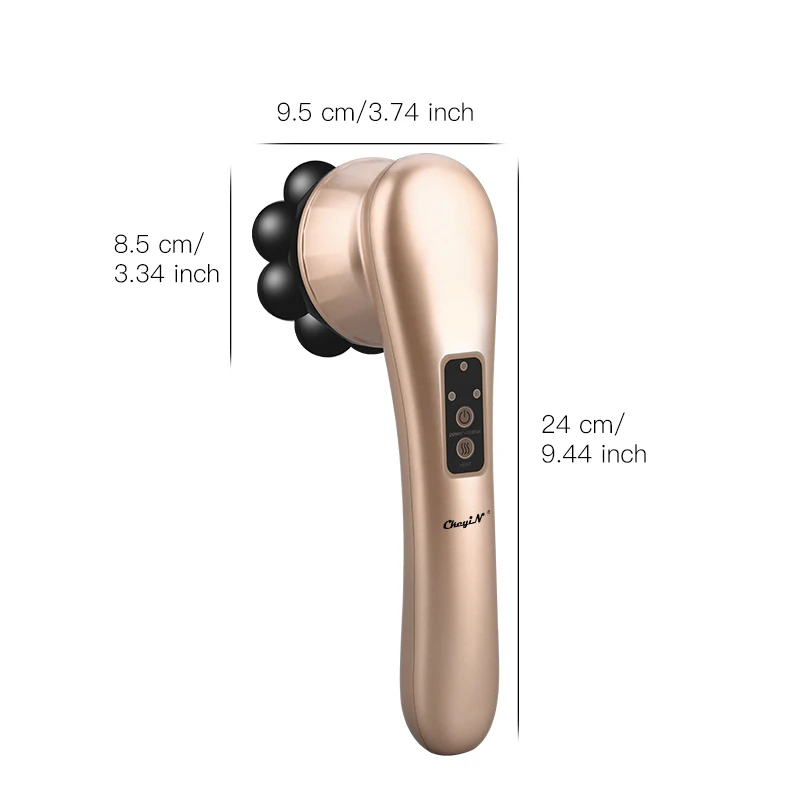 

Handheld Electric Body Massage Roller Magnetic Ball Back Neck Massager Hot Compress Vibration Hammer Promote Blood Circulation
