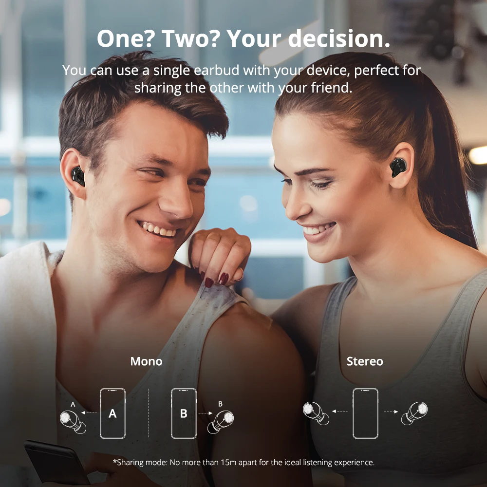 Bluetooth наушники Tronsmart Spunky Beat CVC 8 0 с голосовым помощником|Наушники и гарнитуры| |