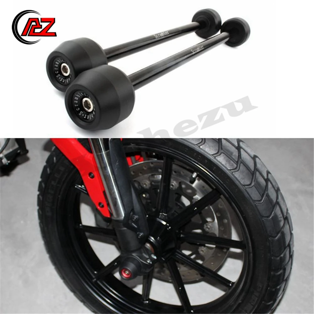 

ACZ Motorcycle Falling Protection Front Rear Axle Fork Crash Sliders Wheel Protector For Ducati Scrambler 400 Scramble800