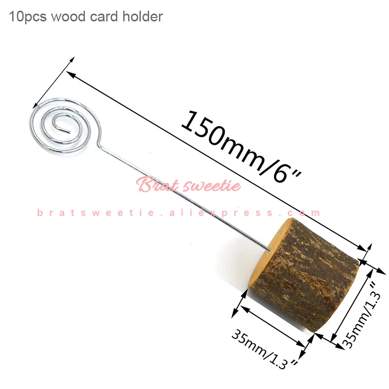 10 card holder Деревенский деревянный подсвечник, креативный подсвечник из дерева, рождественское свадебное украшение стола, центральные украшения, товары для дня рождения - Цвет: 10 card holder
