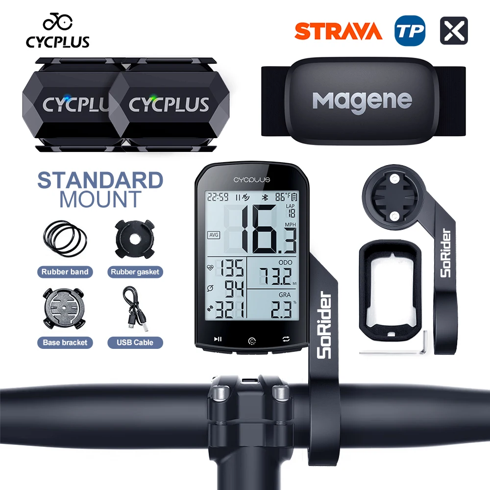 CYCPLUS M1 Велокомпьютер GPS Беспроводной одометр Горный велосипед Дорога Спидометр