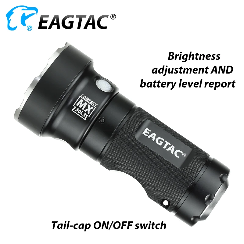 EAGTAC MX30L3-C ультра компактный светодиодный фонарик 6 * XPG2 219C 3780 люмен 3*18650 CR123A