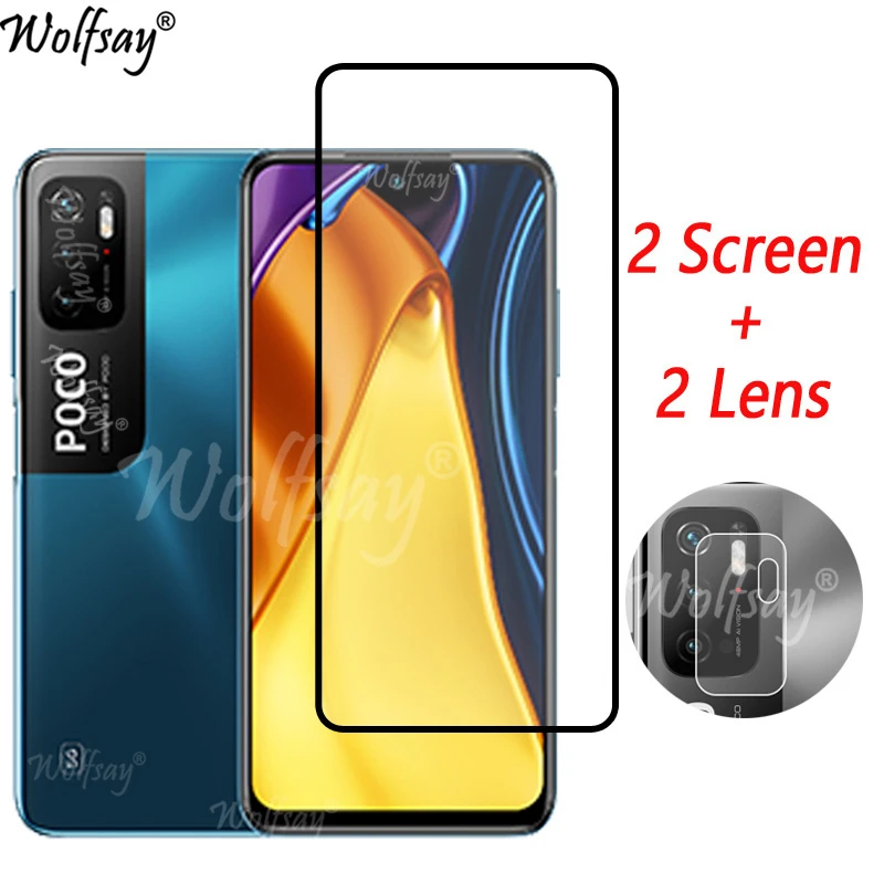 Tempered Glass For Xiaomi Poco M3 Pro 5G Screen Protector For Poco M3 F2 X3 M4 Camera Glass For Poco M3 Pro 5G Glass Poco M4 Pro