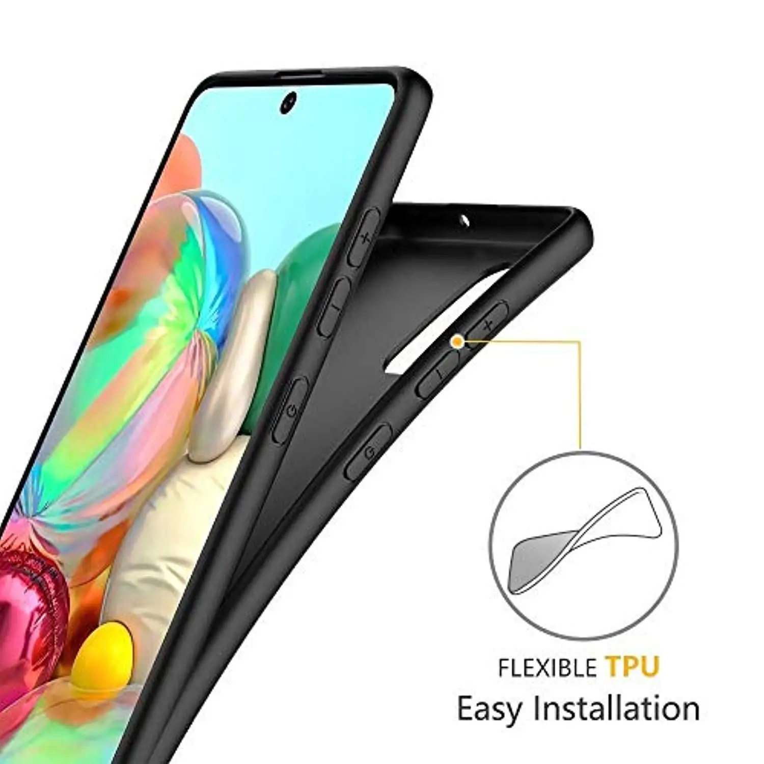 Матовый чехол из ТПУ с защитой от отпечатков пальцев для Samsung Galaxy A71 A51 S20 Ultra S10 Plus