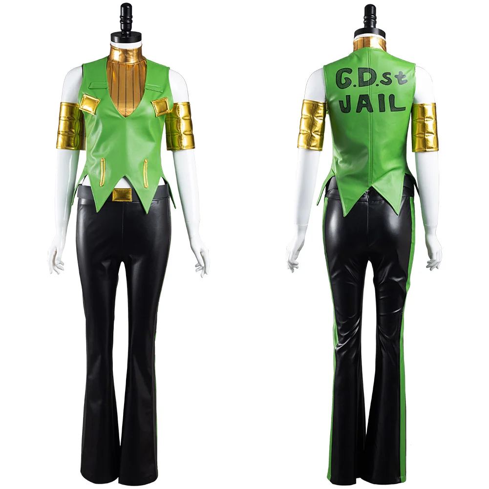 

JoJo's Bizarre Adventure Ermes Costello Cosplay Costume Outfits Halloween Carnival Suit