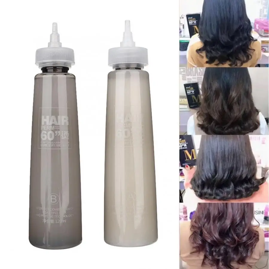 Professional Accessories Hairdresser 2pcs 120ml Long Lasting Perm Water Hair Liquid for Salon |