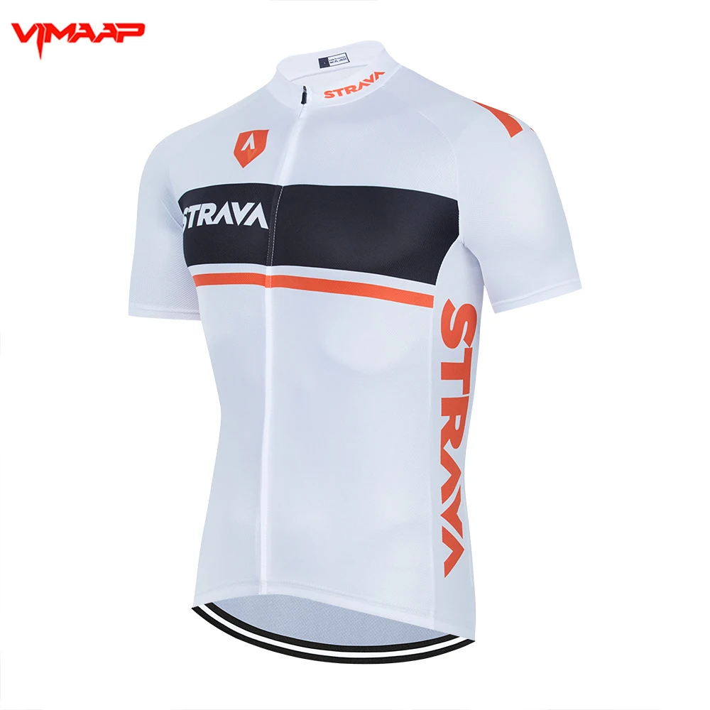 

STRAVA 2021 Team Summer Cycling Jersey Mountain Bike Clothing Racing MTB Bicycle Clothes 100% Polyester Cycling Clothing Uniform