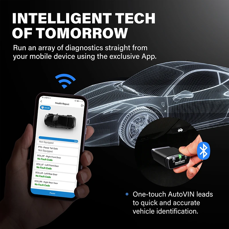 Автомобильный диагностический сканер TOPDON SmartDiag Mini 5 бесплатных по