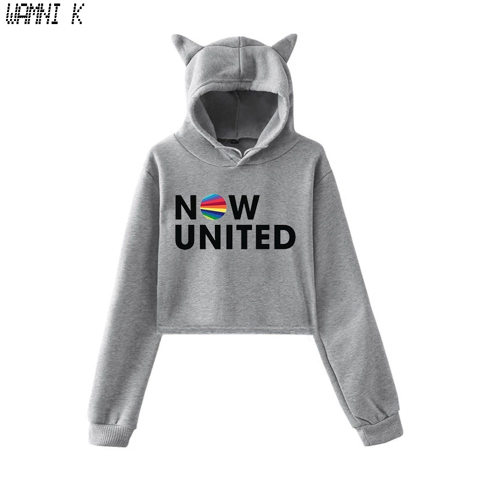 WAMNI 2020 толстовка с надписью Now United - Better Album Cat Женский пуловер кавайный для девушек