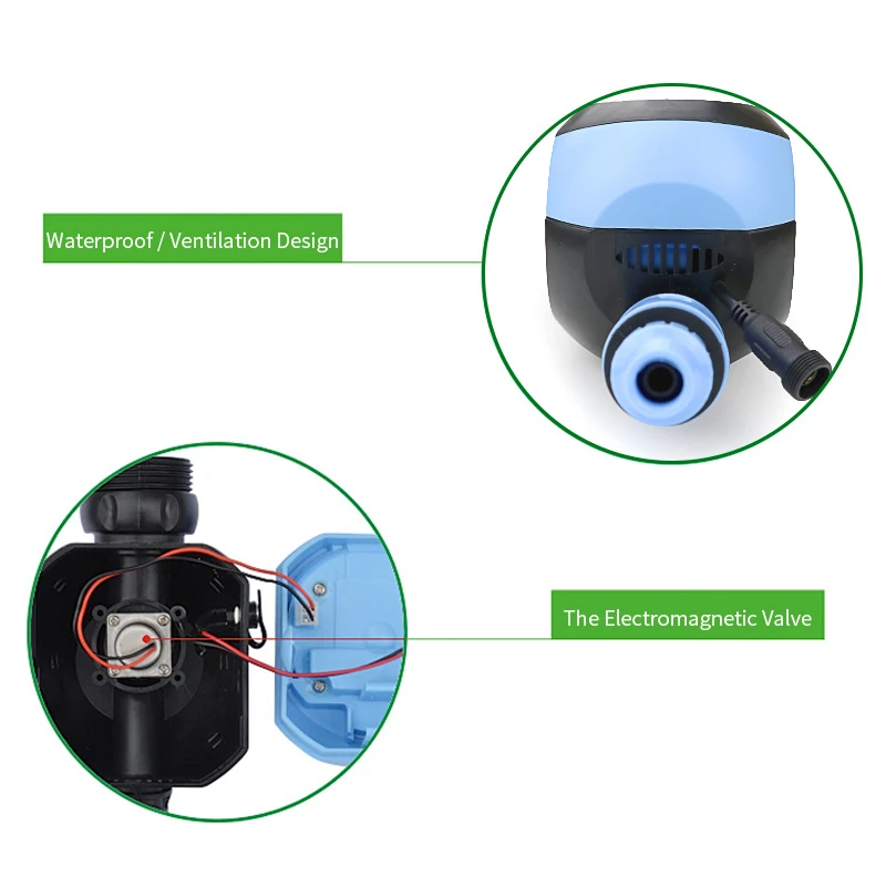 

WIFI Remote Sprinkler Control Timer, Automatic Drip Irrigation Watering Timer Sprinkler Timer for Home Garden EU Plug