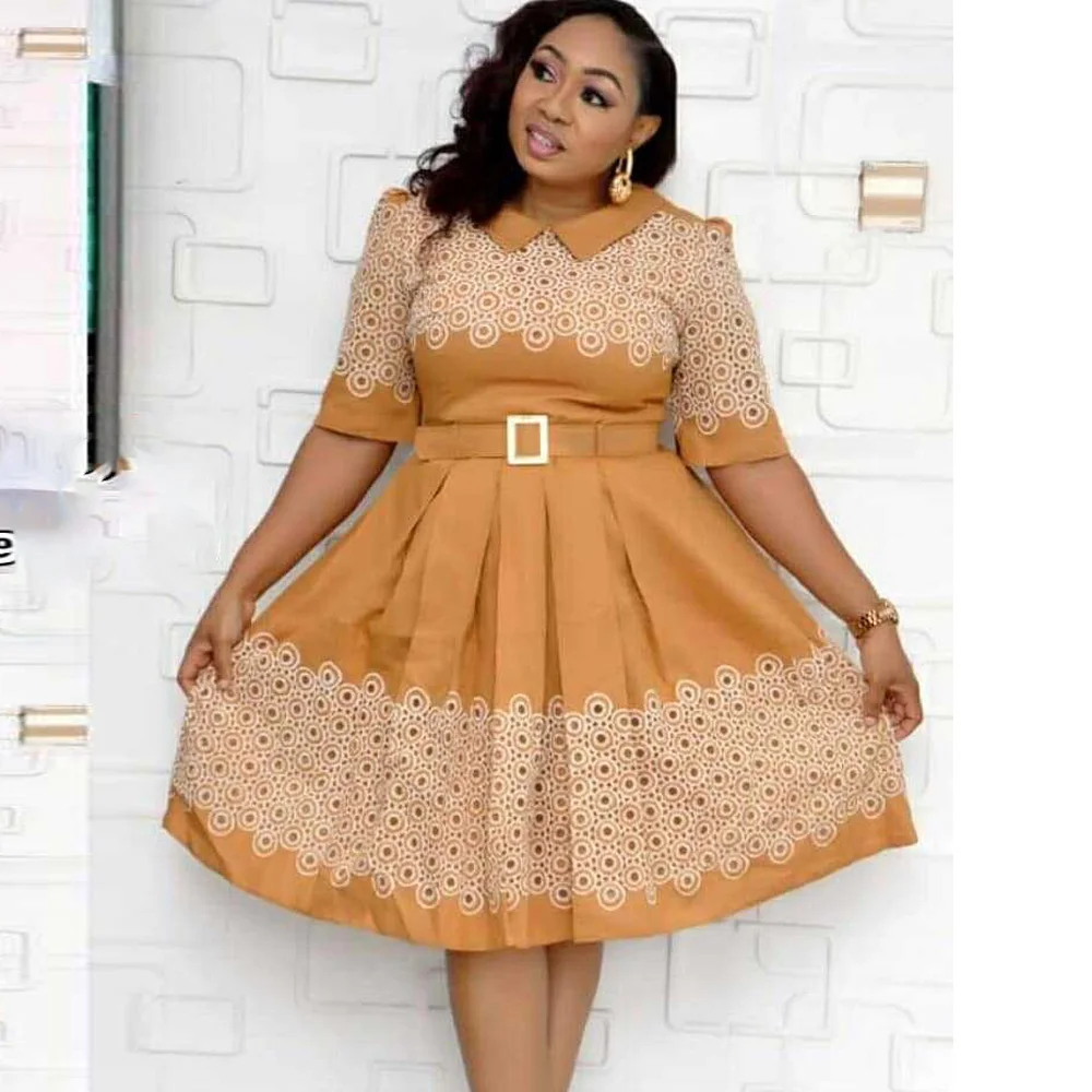 Африканская Женская одежда платье Дашики модное с принтом в горошек Новое