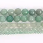 Ограненный Природный камень бусин зеленый авантюрин, круглые бусины для самостоятельного изготовления ювелирных изделий, аксессуары для браслетов, 681012 мм