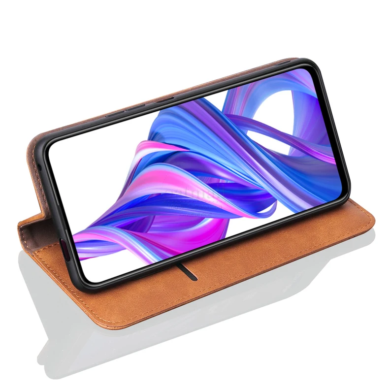 Роскошный тонкий кожаный флип-чехол в стиле ретро для huawei Honor 9X Чехол-кошелек с подставкой для карт Магнитный чехол-книжка для Honor 9X Премиум чехол s