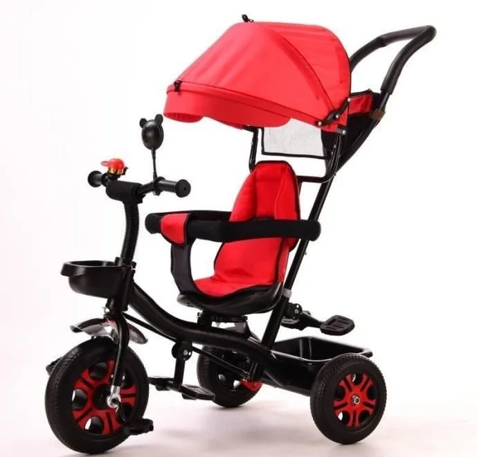 

4 In 1 Infant Tricycle Folding Rotating Seat Baby Stroller 3 Wheel Bicycle Kids Bikes Three Wheel Stroller Baby Trolley HWC
