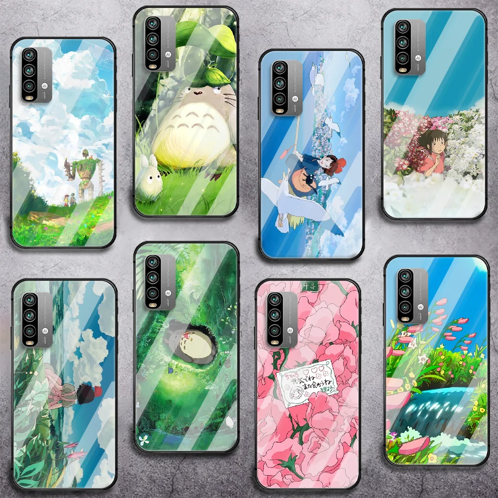 

Totoro Miyazaki Hayao Tempered Glass Smart Phone Case For Xiaomi Redmi Note 7 8 9 10 K 30 40 S A C T 5G Pro Cover Cell Phone