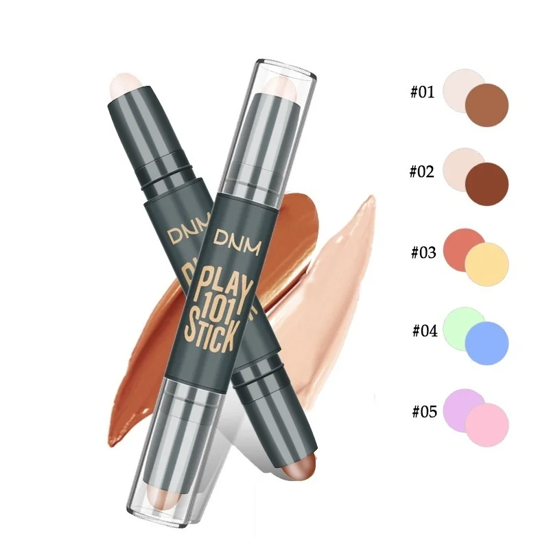 Основа для макияжа консилер с бронзатором крем карандаш хайлайтер темное