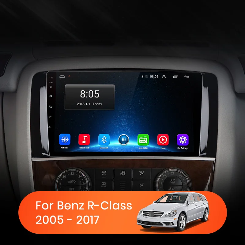 Автомагнитола AWESAFE мультимедийная стерео-система на Android с GPS для Mercedes Benz R-Class W251