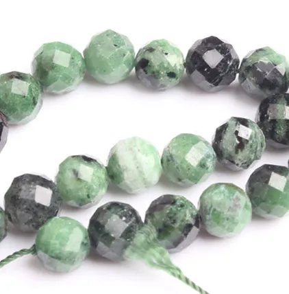 epidote LanLi натуральные украшения граненые натуральные камни всех цветов свободные бусины DIY мужской и женский браслет ожерелье аксессуары - Цвет: epidote