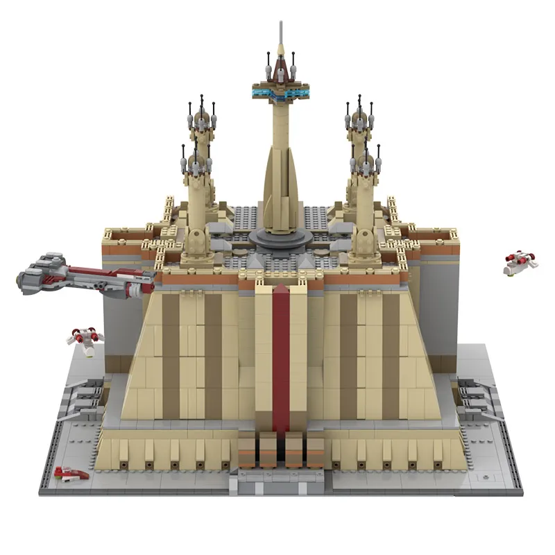 Строительные блоки MOC THE JEDl серии храм уличная архитектура аттракционы сборные
