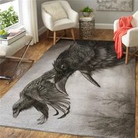 viking tattoo eagle 3d printed carpet mat for living room doormat flannel print bedroom non slip floor rug 07