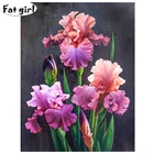 Алмазная 5D картина сделай сам, мозаика с рисунком цветов радужной оболочки, 3D вышивка, картина стразы, ручная работа