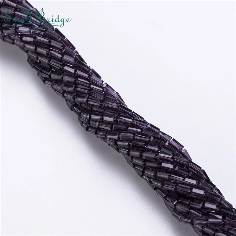 2x4 мм длинные кубические чешские хрустальные бусины для изготовления ювелирных