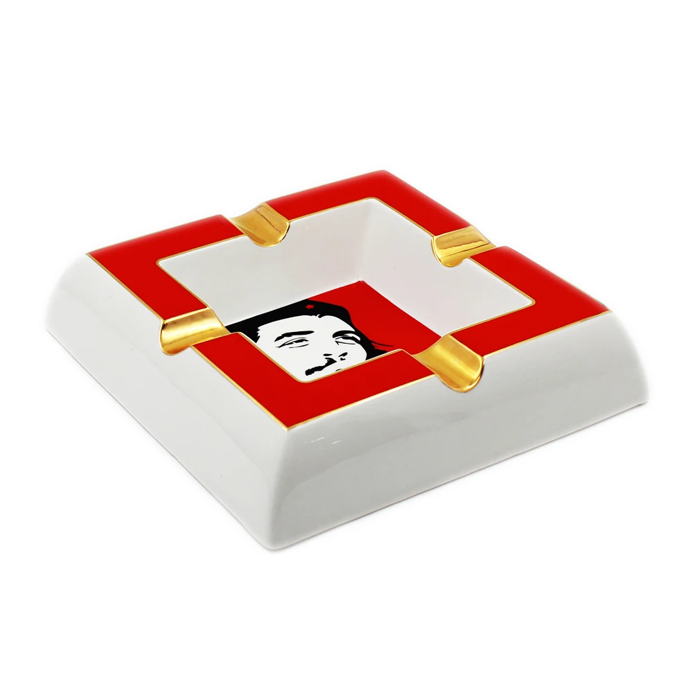 Guevara пазы сигары Пепельница 4 широкие с коробкой Мини Бытовая Роскошная