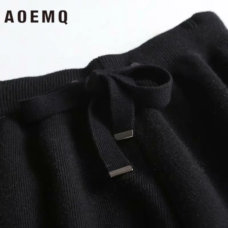 AOEMQ/модные летние/осенние брюки карго с перекрестными ремешками в стиле панк