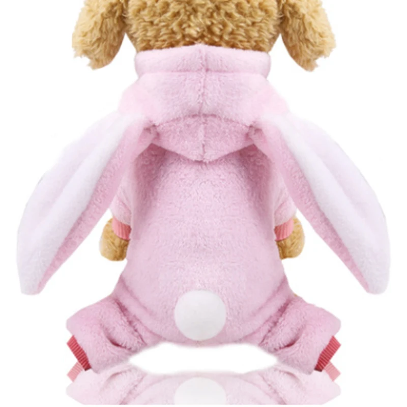 Мягкая флисовая одежда для собак зимний комбинезон теплое пальто с четырьмя