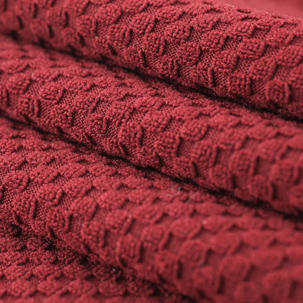 Плотный вязаный тканевый однотонный гибкий чехол на стул для свадебной