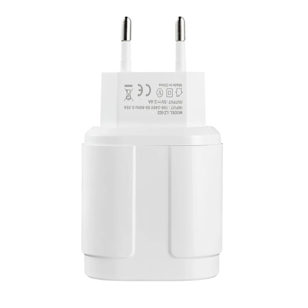 5V 2.4A двойное зарядное устройство USB для путешествий мобильного телефона Зарядка