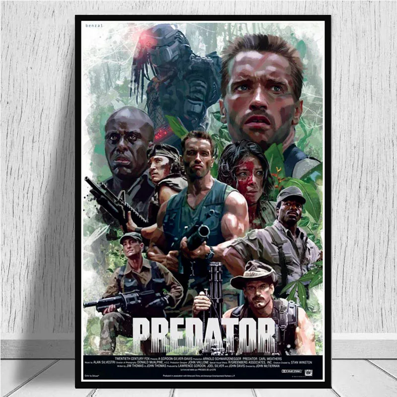 NT053 Хищник Монстр горячий Арнольд Шварценеггер фильм плакат Фотография Печать на