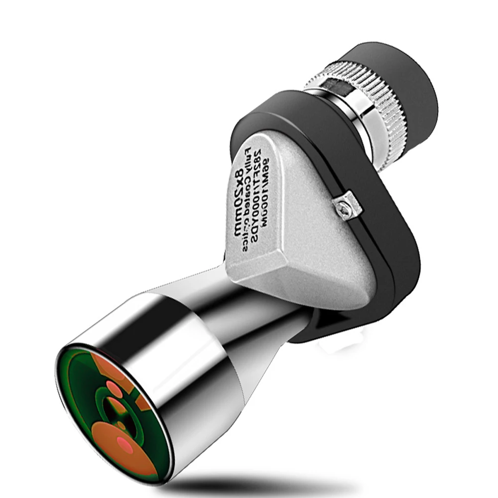 Мини Монокуляр из алюминиевого сплава HD Портативный 8X20 Карманный телескоп для