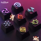Клавиатура Genshin Impact Keycaps, металлические клавиши сделай сам, высококлассная клавиатура для геймеров, механические клавиши, реквизит для косплея, Подарочная клавиатура с вентилятором