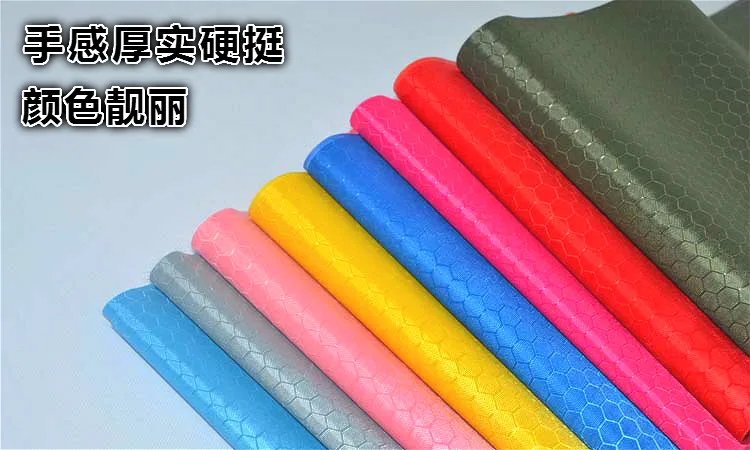 420D ткань с текстурой футбольной сетки Черное ПВХ покрытие водонепроницаемая из