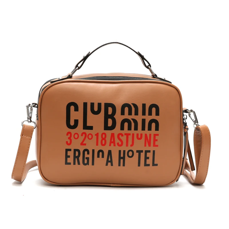 2019 The New Fashion letter PU Leather Handbag for Women Girl Messenger Bags Female Shoulder Ladies Party Handbags | Багаж и сумки