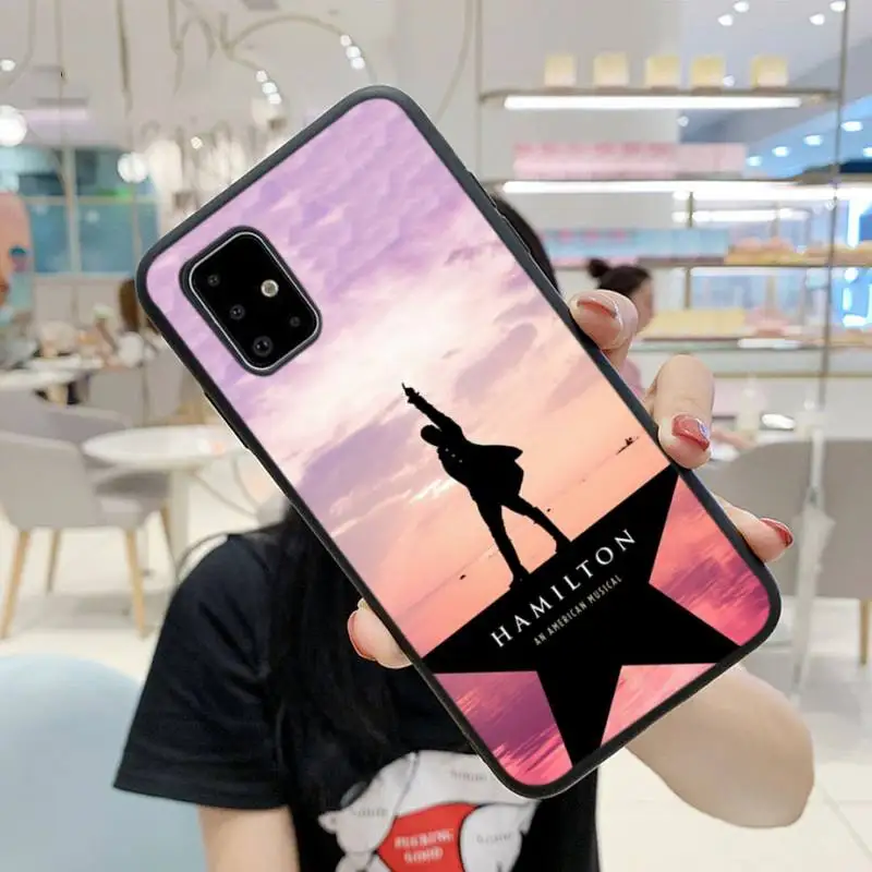 

ZFGHSHYQ Hamilton Musical Lyrics Phone Case For Samsung S9 10 20Plus Note 7 8 9 10 10plus Pro J8 M30 31