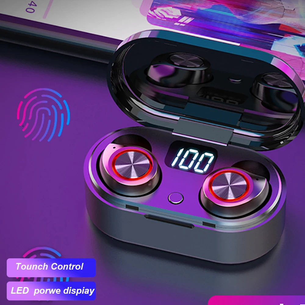 TW80 tws наушники Bluetooth светодиодный цифровой дисплей Беспроводная гарнитура 5 0 Авто