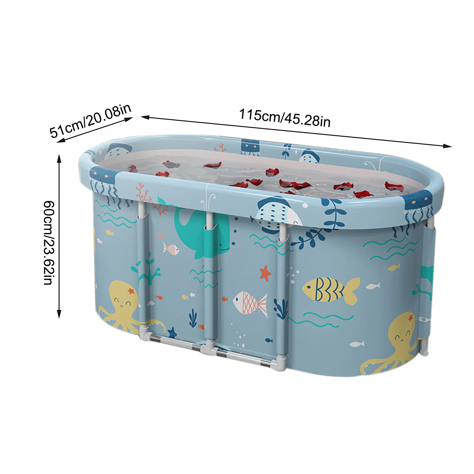 

Foldable Bathtub Adult Bath Tub Universal Pool Spa Bathtub Fold No Need To Disassemble Full Body Large Household Bathing Tub