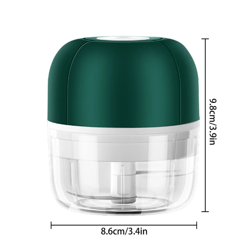 

100/250ml Electric Garlic Chopper Handheld Wireless Garlic Press Masher Mincer Vegetable Chili Meat Food Processor USB Blender