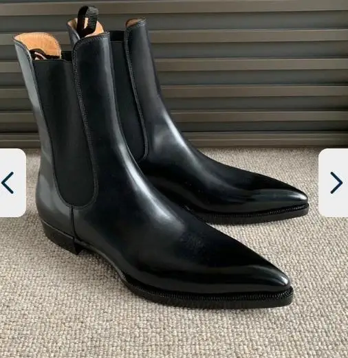 

Men's PU Leather Shoes Retro Classic Men's Casual Shoes Low Heel Casual Shoes Dress Shoes Spring Ankle Boots YX060