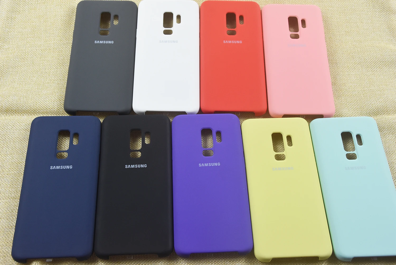 Оригинальный жидкий силиконовый чехол для Samsung Galaxy S9/S9 Plus шелковистая мягкая