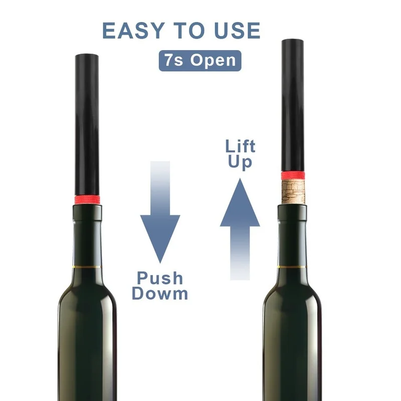 Открывалка для бутылок вина портативный инструмент бара воздушный насос штопор