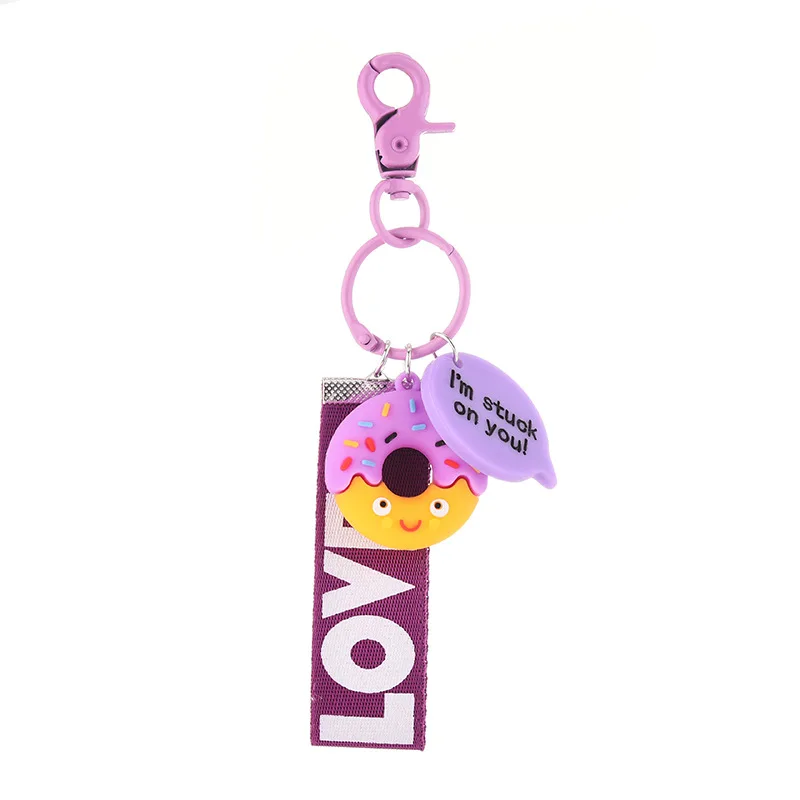 Брелок в виде пончика Ins Girl Candy Toys Series Dreamy силиконовый креативный DIY аксессуары
