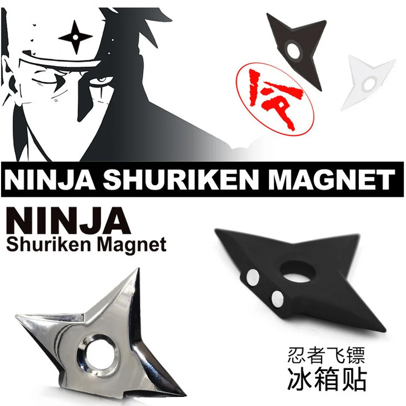2 шт. креативные откидные магниты украшение ниндзя бросок сплав на холодильник
